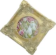 BIUDECO Vintage Photo Frame Holder Elegant Tabletop Display for Living Retro Style Ornament Decorative Wall Mount Design for Home Desktop Decor