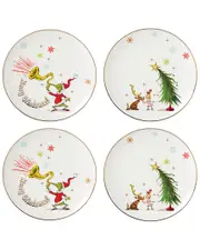 Lenox Merry Grinchmas Set of 4 Accent Plates