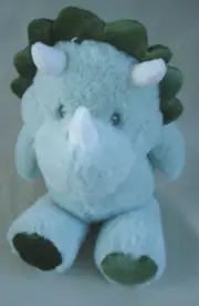 KellyToy Cuddle Baby Dino Luxe 17" Plush Rattle Crinkle Green Dinosaur NEW