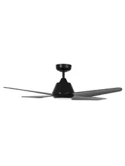 Aria 122cm DC Fan with Light in Black