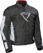 DIFI Ibarra Aerotex waterproof Motorcycle Textile Jacket, black-white for Men Black White