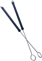 yuksok 1 Pair Drum Wire Brushes Gifts Comfortable Handles Adjustable Retractable Percussion Brushes for Jazz Folk Adults Rock Band, Black