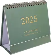 Gogogmee Minimalist Desktop Calendar Portable Standing Desk Calendar for Office Home Decor Academic Monthly Planner with Spiral Binding Decorative Desk Calendar for Table Decorations