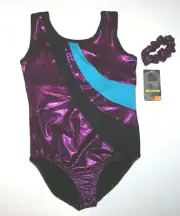 Danskin Now Leotard Bodysuit Hologram Foil Mystique Holo Deep Pink New Nwt Girl