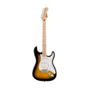 Squier Sonic Stratocaster Electric Guitar w/White Pickguard, Maple FB, 2-Color