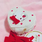 Sanrio Hello Kitty Strawberry Shortcake Heart Accessory Case