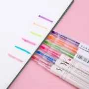 Double-headed Highlighter Pen Fluorescent Highlighter Marker Marker Pen School
