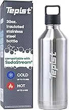 Tepist ThirtyO 30oz Stainless Steel Vacuum Bottle for Sodastream Machines – Stainless