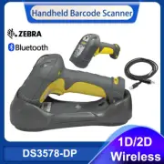Zebra Symbol DS3578-DP Wireless Bluetooth 2D Barcode Scanner w/ USB Cable&Cradle