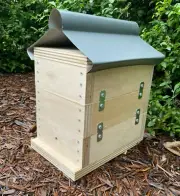 Honey Super Beehive OATH Box Stingless Australian NativeBee Hive Grey Roof