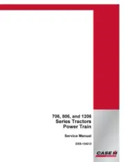 Case 706, 806, 1206 Power Train Tractor Service Manual Repair Shop Book