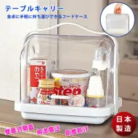 在飛比找momo購物網優惠-【inomata】日本製 透明掀蓋攜帶式食品盒手提保鮮收納盒