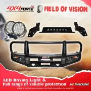 4X4FORCE Armor Bumper Bullbar Skid Plate & Loop Light for Isuzu D-Max 17-19
