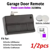 Garage Door Opener Remote Key Chain Transmitter with Purple Learn For LiftMaster
