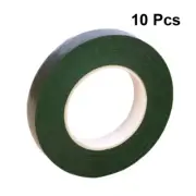 10 Rolls Self-adhesive Paper Tape Artificial Flowers Making Bouquet Stem Tape