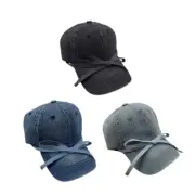 Modern Studded Bow Baseball Hat for Exercise Soccer Yoga Running Sports