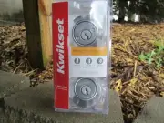 New, Kwikset Security 665 Deadbolt Series Satin Chrome Double Cylinder Deadbolt