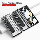 For Samsung Galaxy Z Fold 6/5/4/3 Shockproof Stand Clear Case Hinge Screen Film