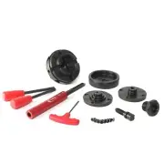 PKL Woodworking CKS4 Wood Lathe Gear Chuck Set,Wood Lathe Key Chuck System,wi...