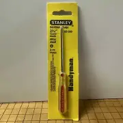 Vintage NOS Stanley 65-320 2 3/4” Round Blade Phillips Screwdriver Handyman 1986