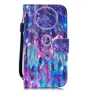 3D Painting Pattern Coloured Drawing Horizontal Flip PU Leather Case with Holder & Card Slots & Wallet For Redmi Note 7(Starry Wind Chime)