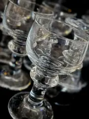 DANİSH MCM SIGNED HOLMEGAARDE "HUNTER" ? DESIGN WINE GOBLET X 6