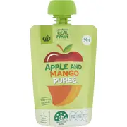 Woolworths Puree In Pouch Apple & Mango 90g