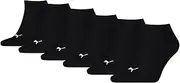 [PUMA] Men's Women's Unisex Trainers, Plain Ecom, Pack of 6, Black, White, Grey