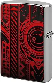 [GHBNK] Black and Red Lighter Case, Lighter Protective Cover, Personalized Metal Shell Graffiti Design