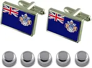 [Select Gifts] Shirt Dress Studs Tristan da Cunha Flag Cufflinks