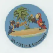 Alan Jackson - Jimmy Buffett BEER COASTER - 5 oclock Somewhere