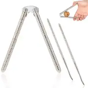 Nut Cracker, 3 Pcs Stainless Steel Nut Cracker Set Pecan Walnut Nut Cracker T...