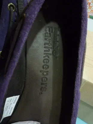 百貨公司專櫃 Timberland 紫色麂皮娃娃鞋(5.5=36=22.5=3.5)