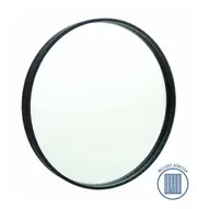 Thermogroup Contractor 600mm Diameter Round Black Frame Mirror with Demister BMR60BFD