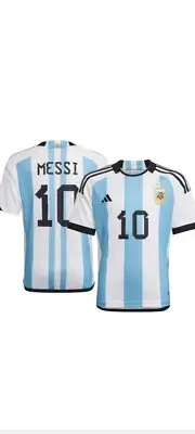 NWT Adidas Climalite Argentina 2022 Lionel Messi Jersey Mens Large