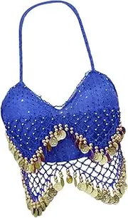 [Generic] Sequin Crop Top, Nightclub Dance Wear, Performance Party, Adult Women