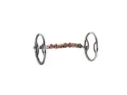 Formay O ring gag snaffle copper chain 6" mouth bit 172209,western bit,mule