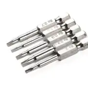 5Pcs Sale Magnetic Triangle Head Screwdriver Bits S2 Shank V9S5 1/4 Steel