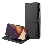 For Samsung Galaxy Note 20 Ultra Case SupRShield Wallet Leather Flip Magnetic Stand Case Cover (Black)