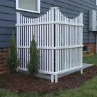 Enclo Privacy Screens ZP19036 Huntersville Outdoor Fence Privacy Screen, Whit...