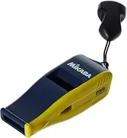 Mikasa Sports Unisex-Adult Mikasa Professional Whistle with Lanyard (Navy/Yellow) BEATMASTER-BLY-Parent
