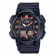 卡西歐CASIO手錶 /指針系列手錶(數位雙顯)/運動錶-黑x橘色(AEQ-110W-1A2VDF)(尺寸：約5.22x4.66x1.66cm)