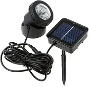 Solar Underwater Pond Light,KINGCOO Waterproof Submersible Lamps Projector Light,6LED Spotlight Fish Tank Light for Garden Pool Yard Landscape Outdoor Lighting (Warm White)