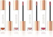 Lipstick Make-up Set, 4 Pieces, Velvety, Moisturising, Matte Shimmer Liquid Lipstick, Long Lasting and Waterproof, Durable Professional Lip Gloss, Beauty Cosmetics Women (A)