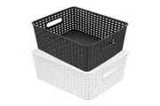 2x Boxsweden 35.5cm Tilly Basket Cleaning Storage Organiser Container M Assort