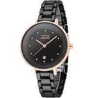 在飛比找Yahoo奇摩購物中心優惠-NATURALLY JOJO 經典風尚陶瓷腕錶-黑34mm