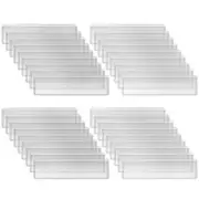 Holders Adhesive Shelf Tag 1.2 X 4.3 Inch Clear Shelf Tag Card Pockets4124