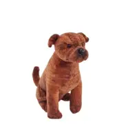 Staffordshire Bu with sound soft plush toy 6.5"/17cm Rescue Dog by Wild Republic
