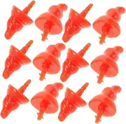 PHENOFICE 100pcs Snowman Nose Christmas Stickers Winter Snowman Nose Christmas Snowman Props Claus Dolls Christmas Decoration Fake Nose Fake Snow Santa Snowflake Orange Plastic