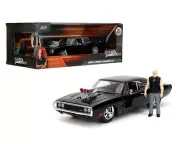 Jada 1:24 Fast & Furious Dom Figures & 1970 Dodge Charger R/T 35907 Diecast Car